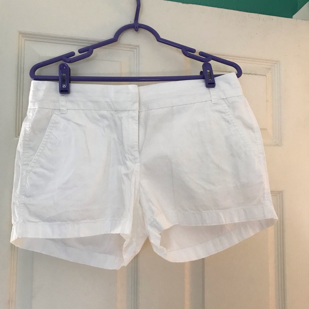 White J. Crew Shorts
